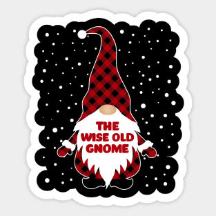 The Wise Old Gnome Matching Family Christmas Pajama Sticker